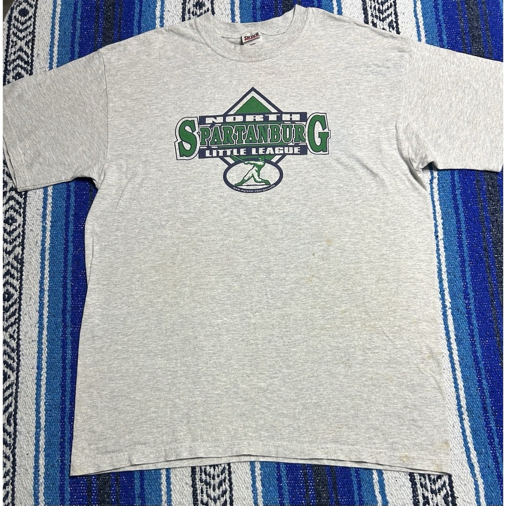 Vintage North Spartanburg Little League 2002 Coaches T Shirt Anvil Large